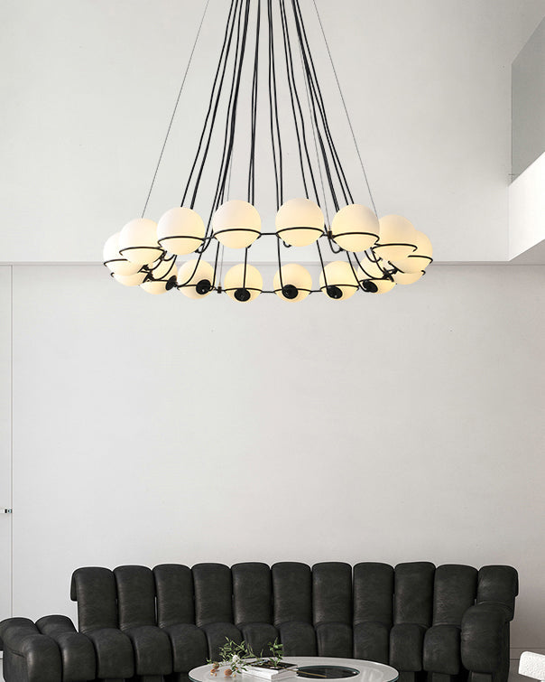 WOW Glass Globe Round Chandelier-wow2623
