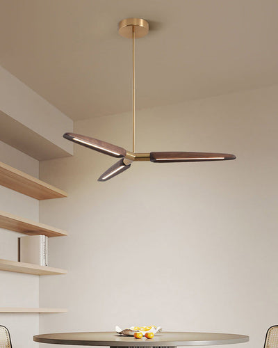 WOW 3/5 Light Wood Pendant Light-WOW2524