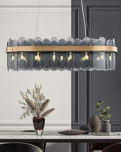 WOW Long Oval Glass Chandelier-WOW2410