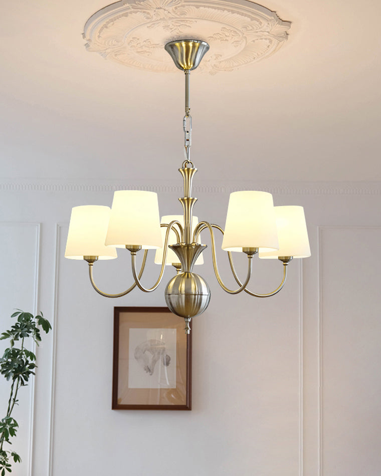 WOW Glass Shaded Arm Chandelier-wow2946