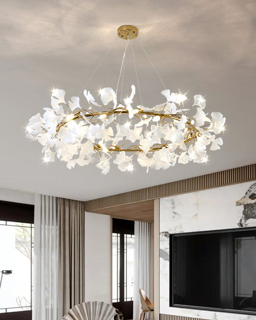 WOW Gingko Round Chandelier-wow2414