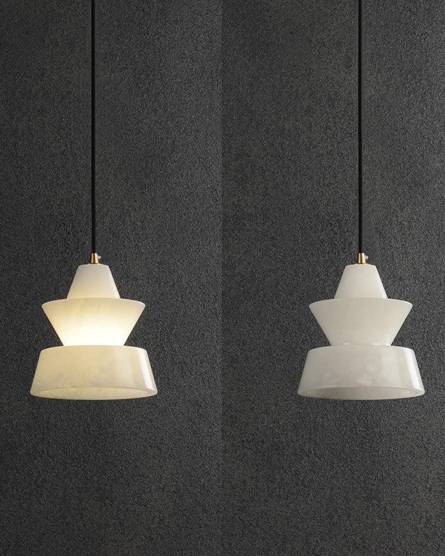 WOW Hat Shaded Alabaster Pendant Light-wow2896