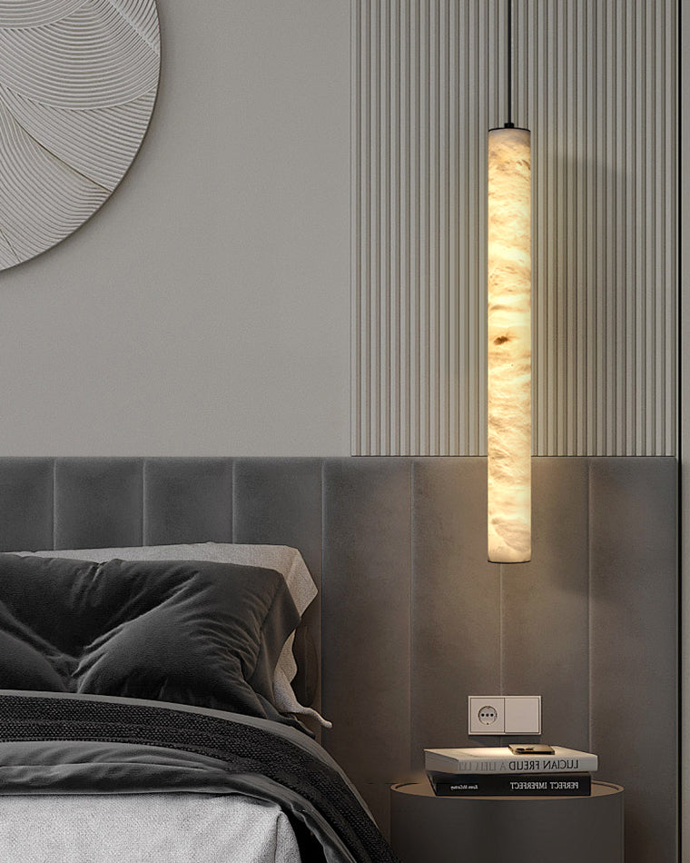 WOW Alabaster Tube Dining Room Pendant Light-wow2882