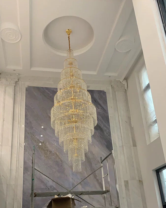 WOW Tiered Crystal Foyer Chandelier-wow2386