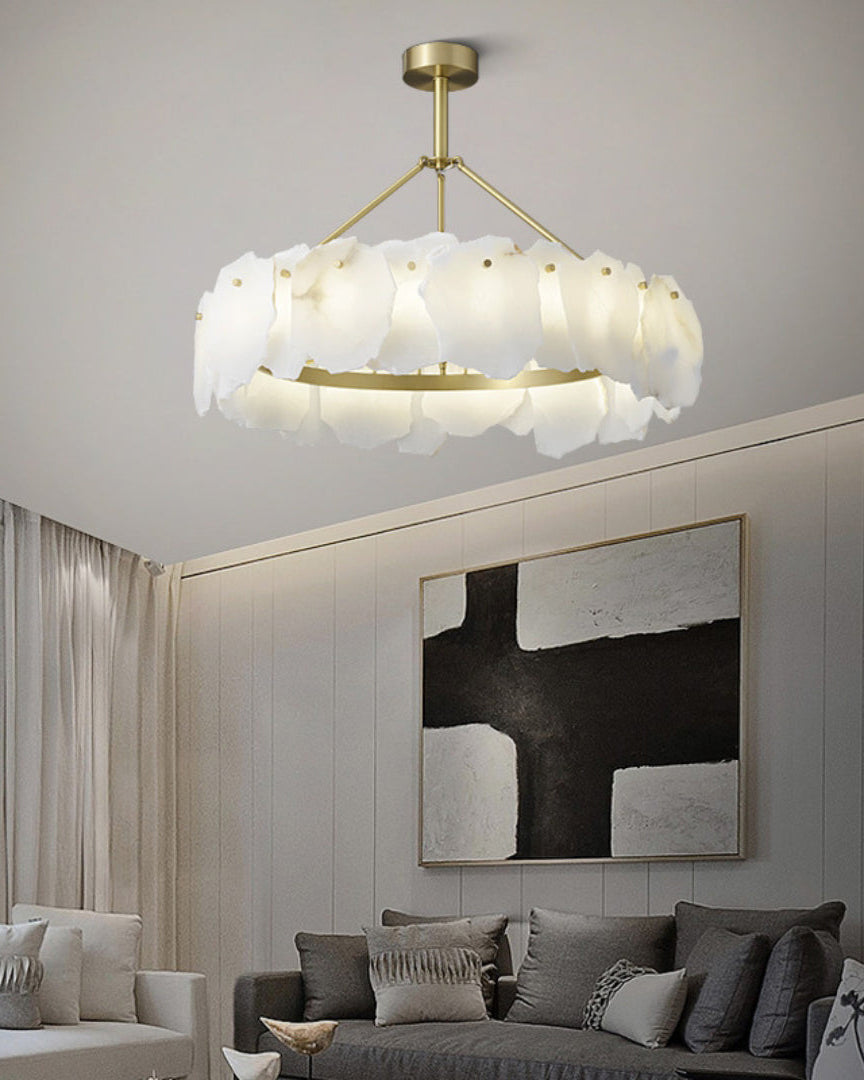 WOW Alabaster Round Chandelier-wow2392a