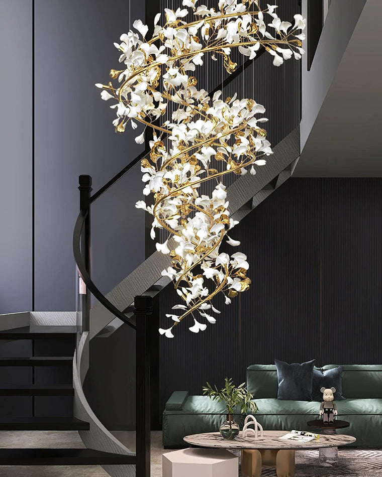 WOW Gingko Spiral Chandelier-wow2423