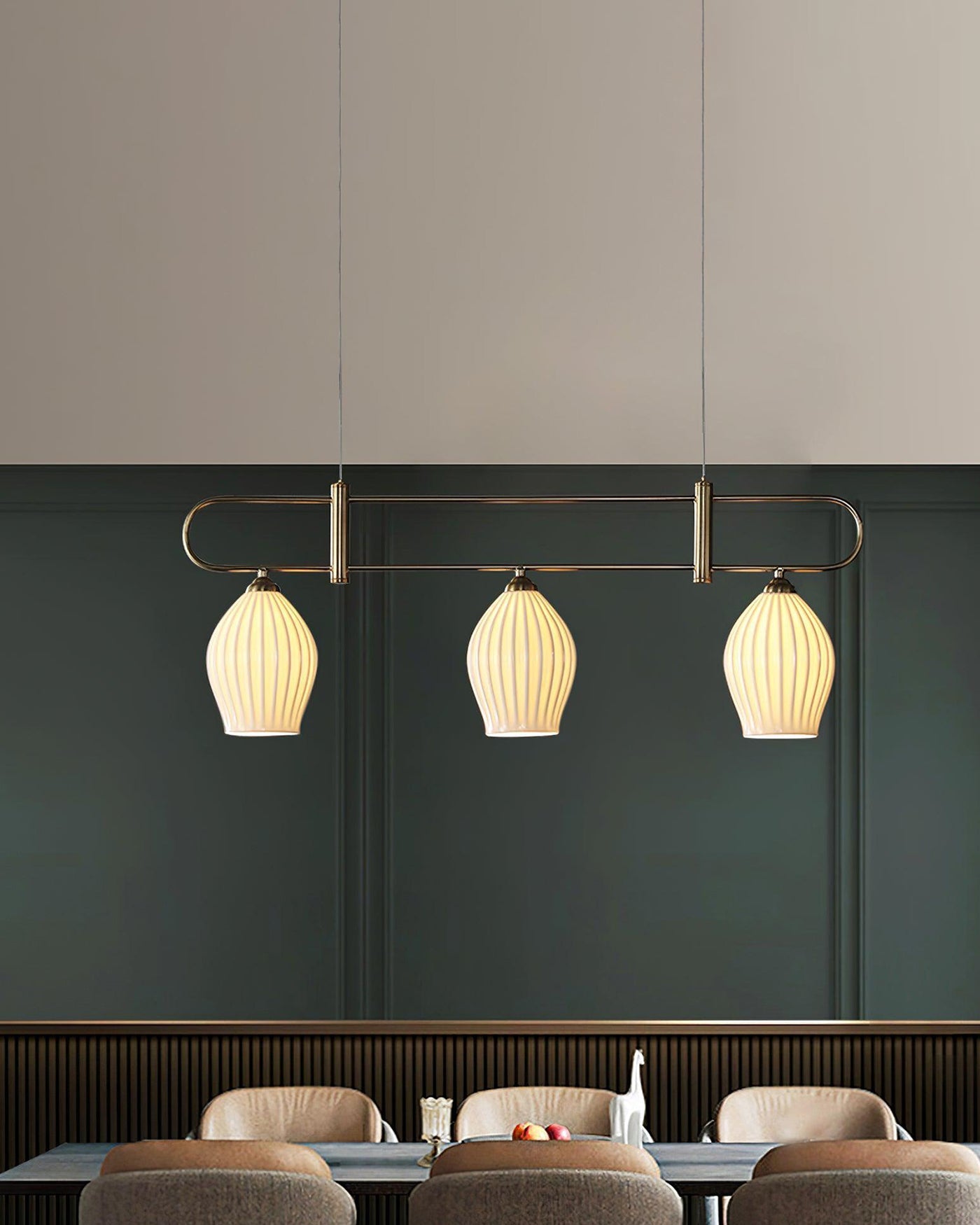 WOW Ceramic Bud Linear Chandelier-wow2121b