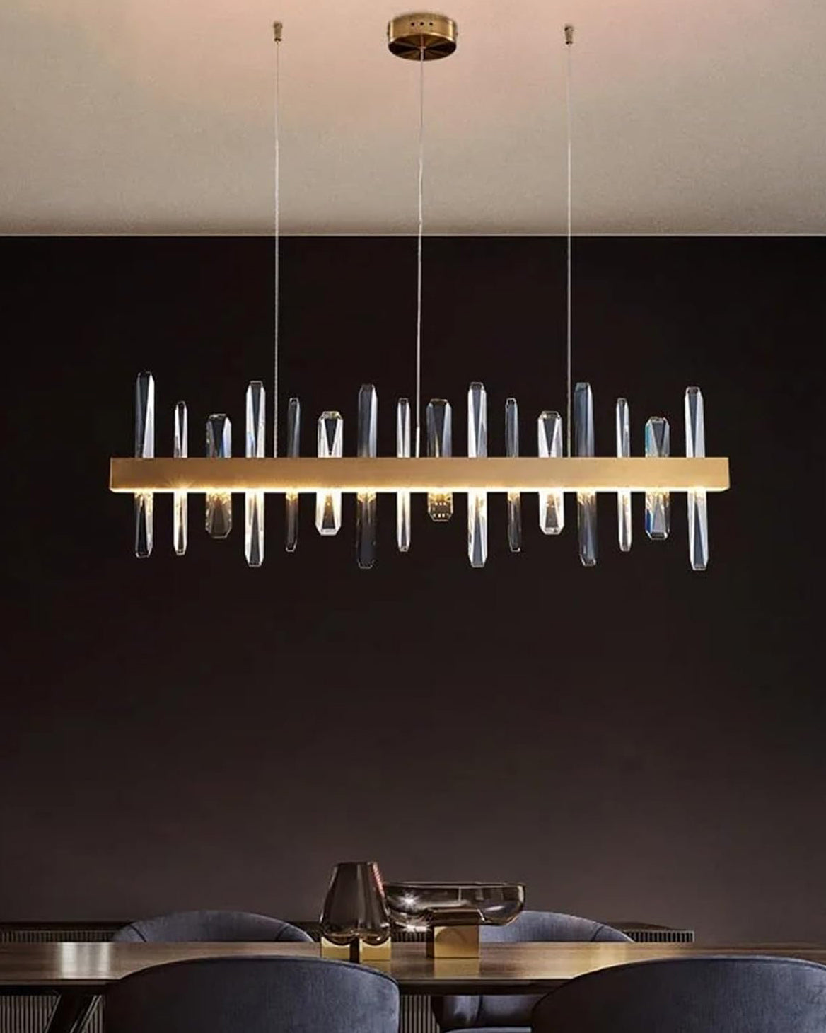 WOW Linear Crystal Chandelier-wow2485b