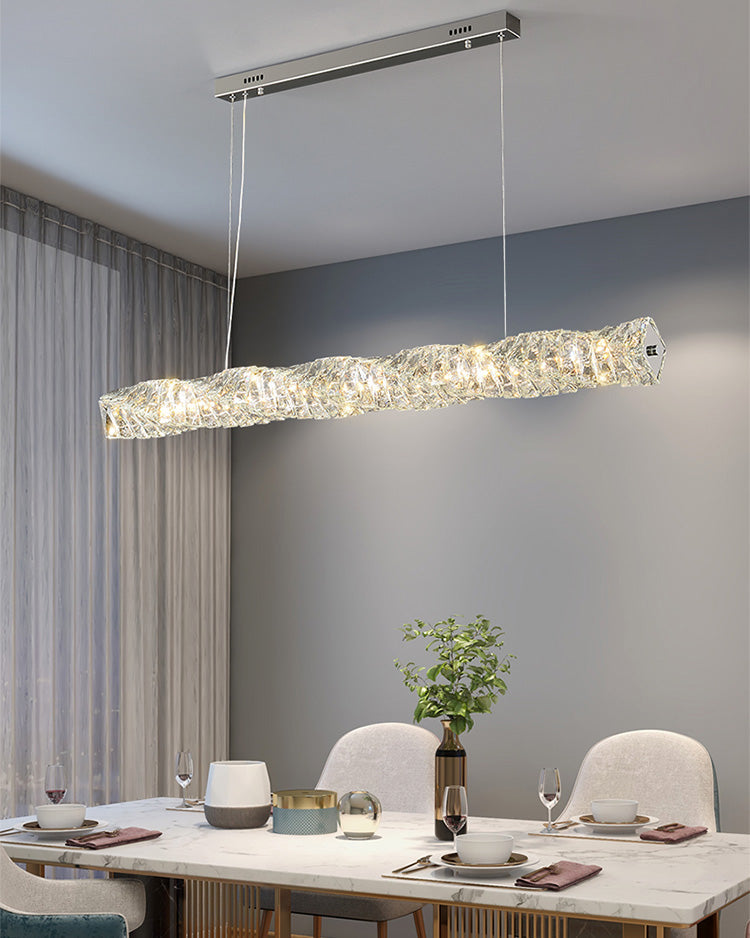 WOW Twist Linear Crystal Chandelier-wow2193