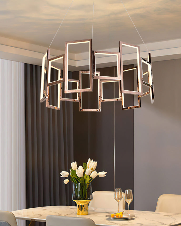 WOW Rectangular Led Round Chandelier-wow2778