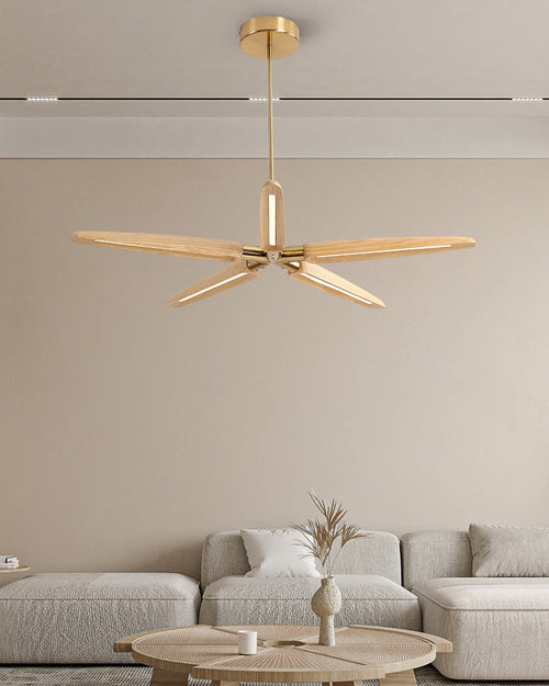 WOW 3/5 Light Wood Pendant Light-WOW2524