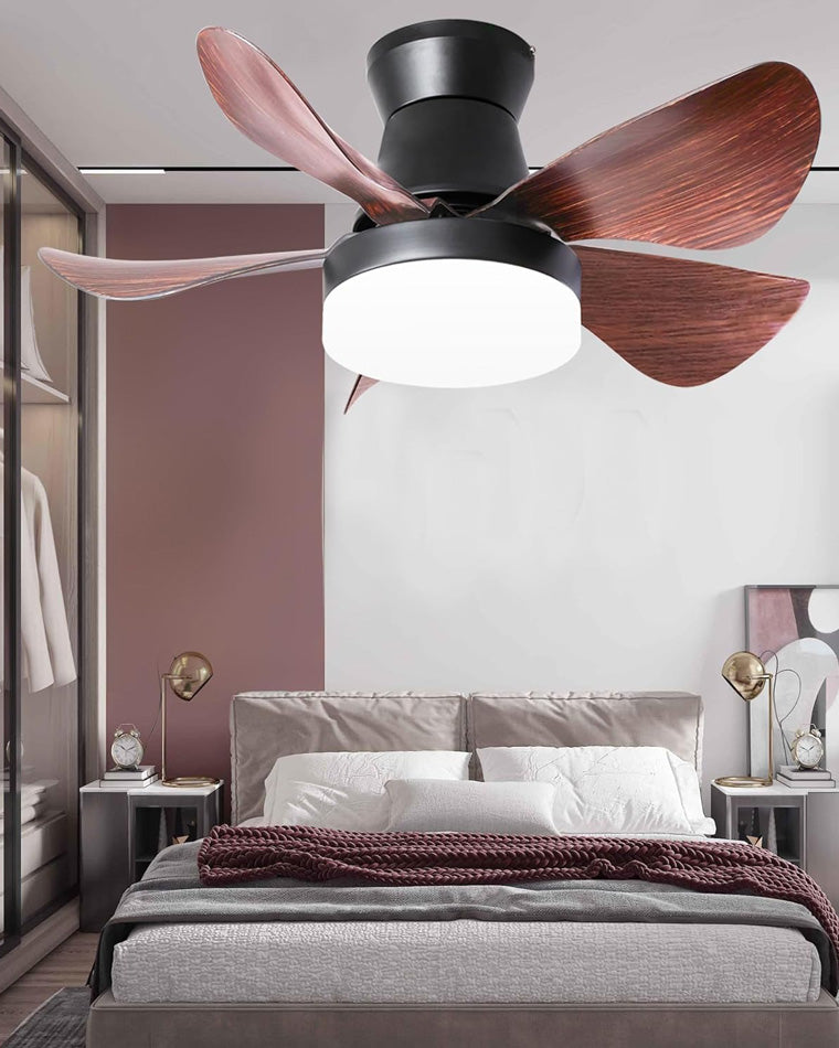 WOW Modern Farmhouse Small Ceiling Fan Lamp-wow5046