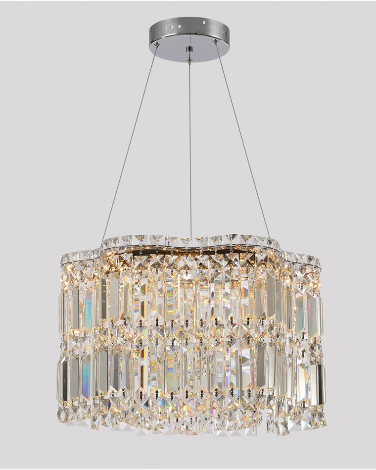 WOW Flower Chrome Crystal Chandelier-wow2405