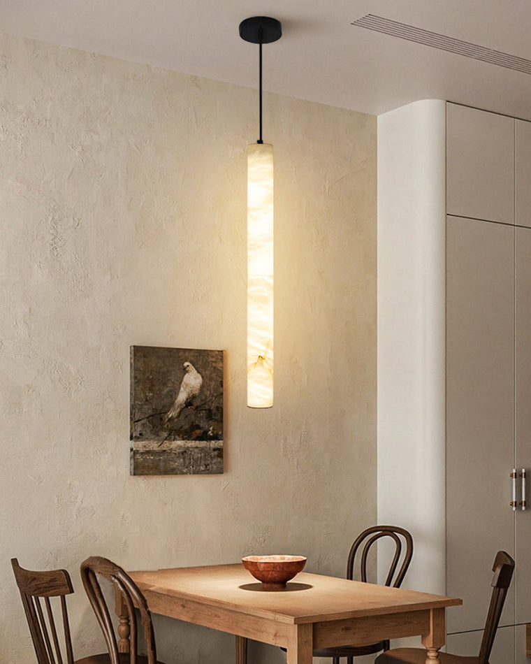 WOW Alabaster Tube Dining Room Pendant Light-wow2882
