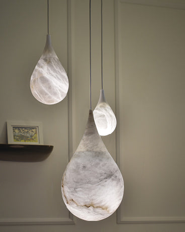 WOW Alabaster Raindrop Pendant Light-wow2901