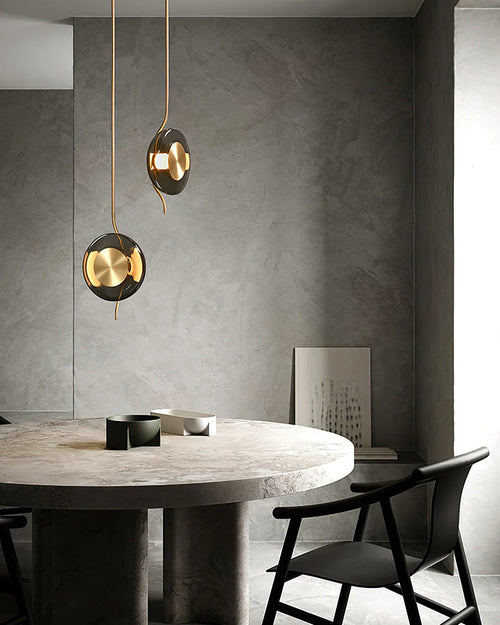 WOW Pendulum Glass Disc Pendant Light-wow2501