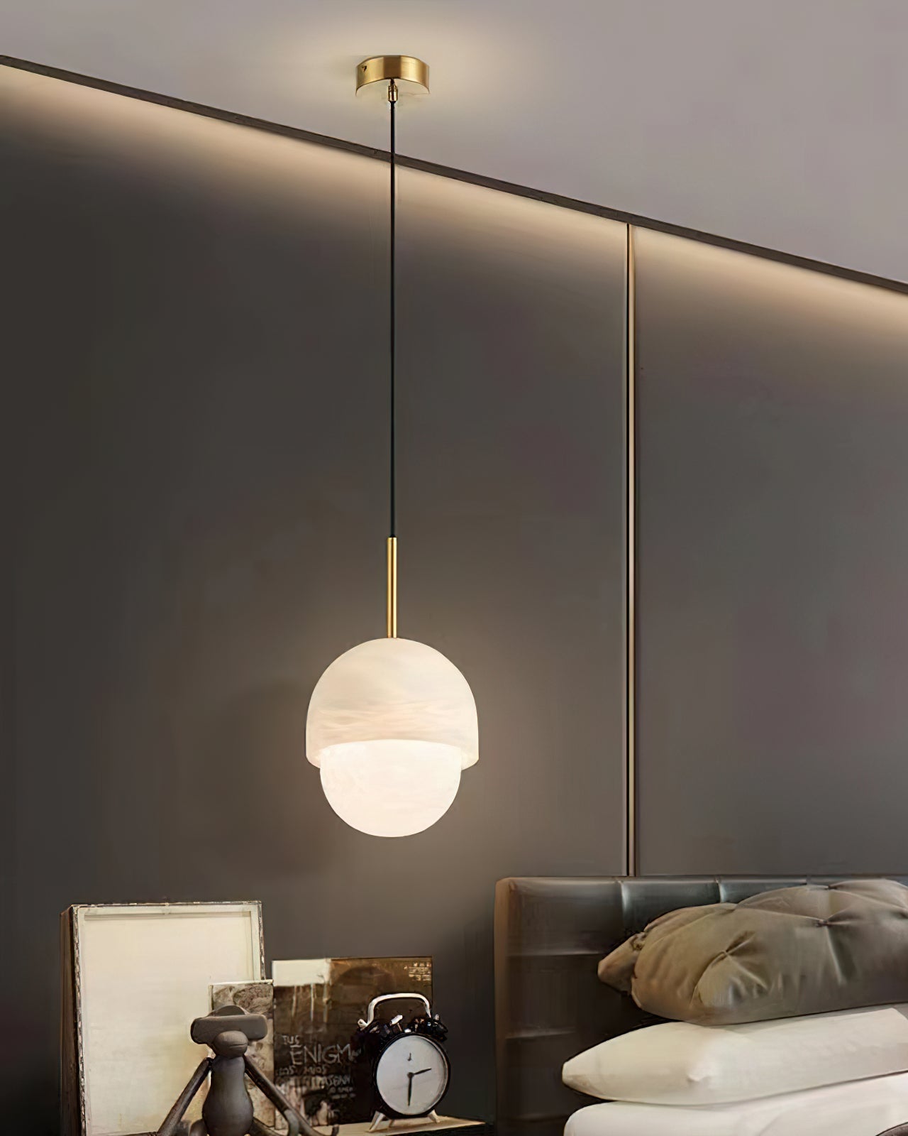 WOW Alabaster Globe Pendant Light-wow2903