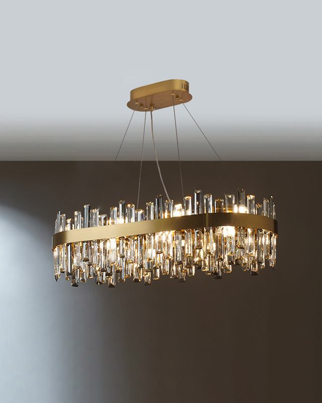 WOW Long Oval Crystal Chandelier-wow2486