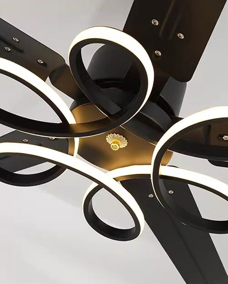 WOW Unique Black Ceiling Fan Lamp-wow5104