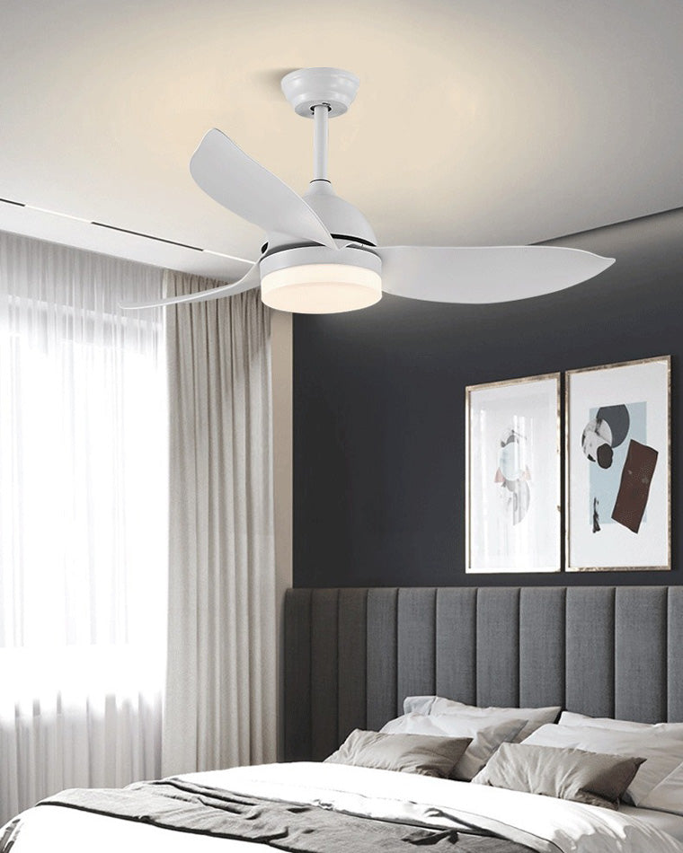 WOW White Modern Ceiling Fan Lamp-wow5109