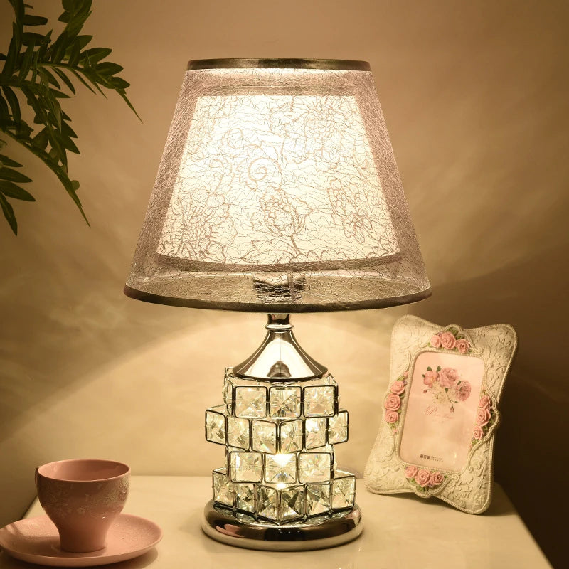European Rubik's Cube Crystal Table Lamp