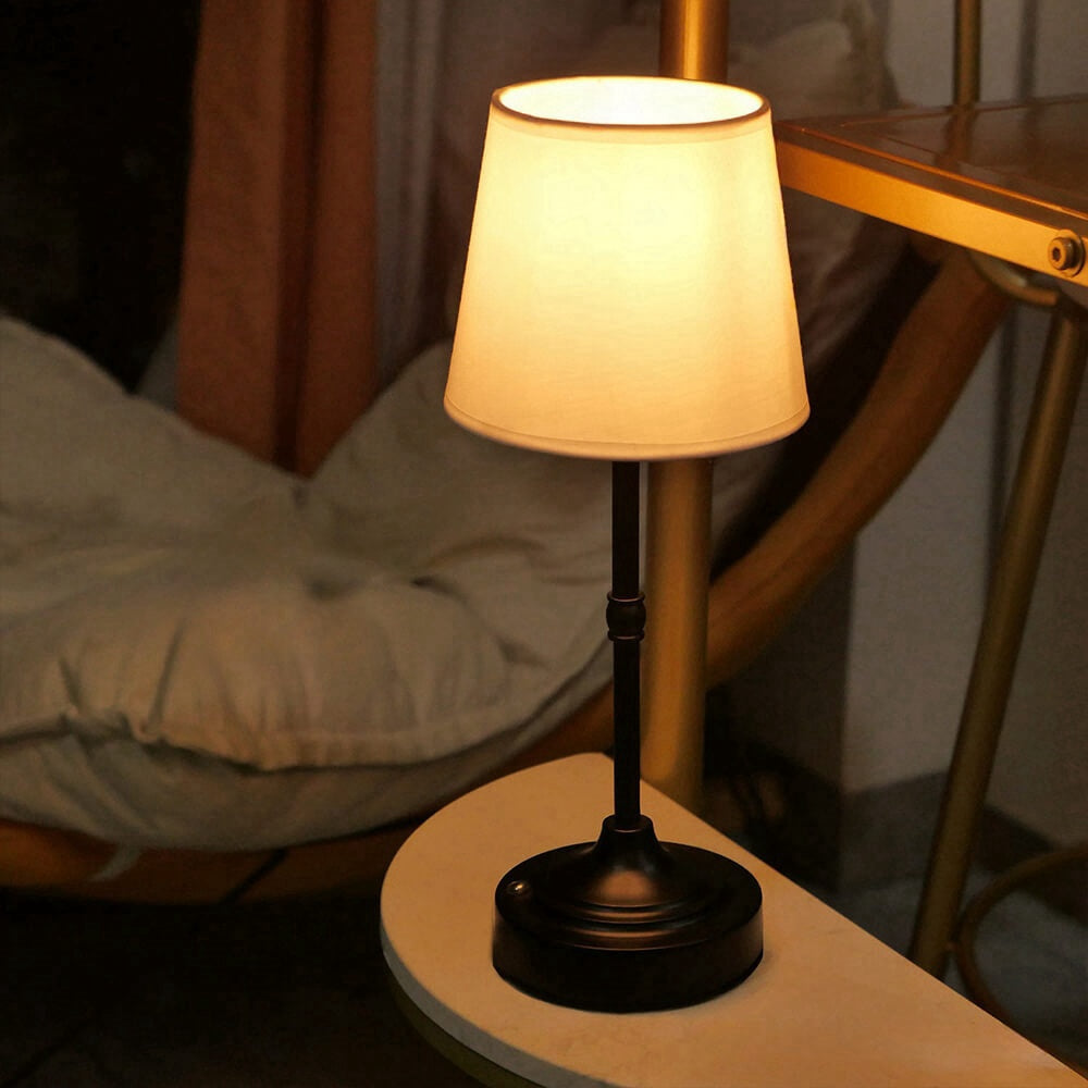 Retro Wireless Fabric Table Lamp