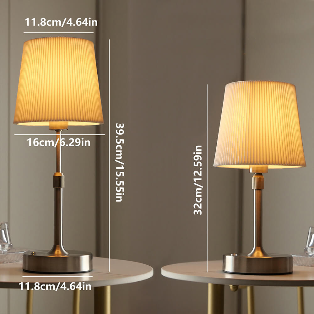 Wireless Retractable Fabric Table Lamp