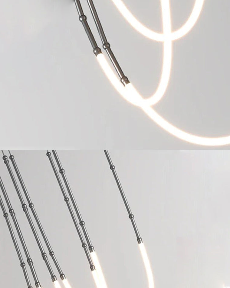 WOW Bamboo Rope LED Chandelier-wow2752