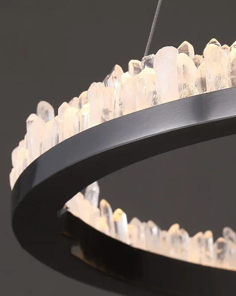 WOW Rock Crystal Circular Led Chandelier-wow2715