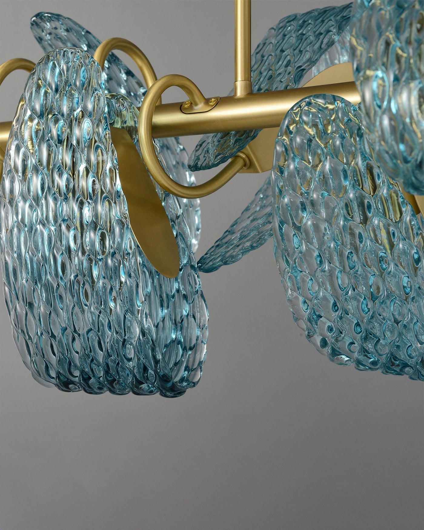 WOW Peacock Art Glass Linear Chandelier-wow2213c