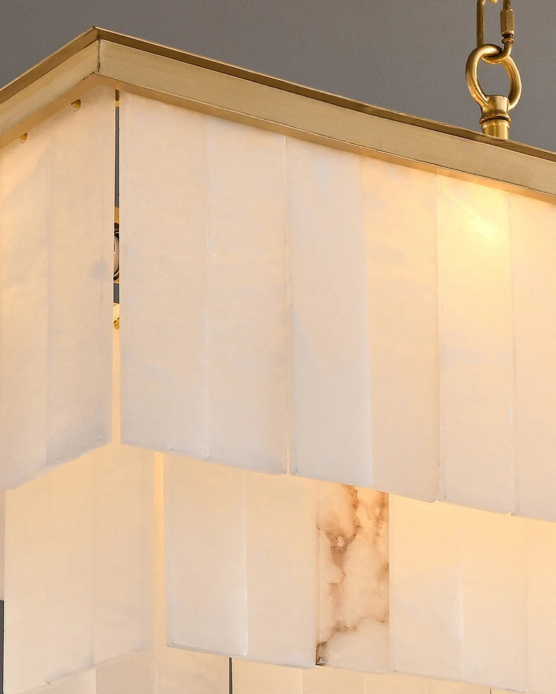 WOW Rectangular Alabaster Chandelier-wow2854