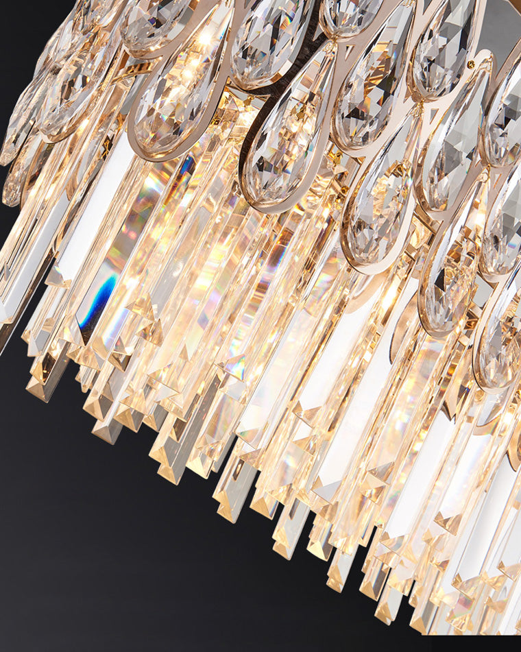 WOW Rose Gold Round Crystal Chandelier-wow2545