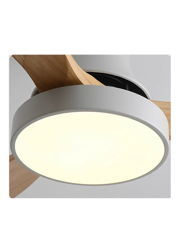 WOW 3 Wood Blade Hugger Ceiling Fan Lamp-wow5120