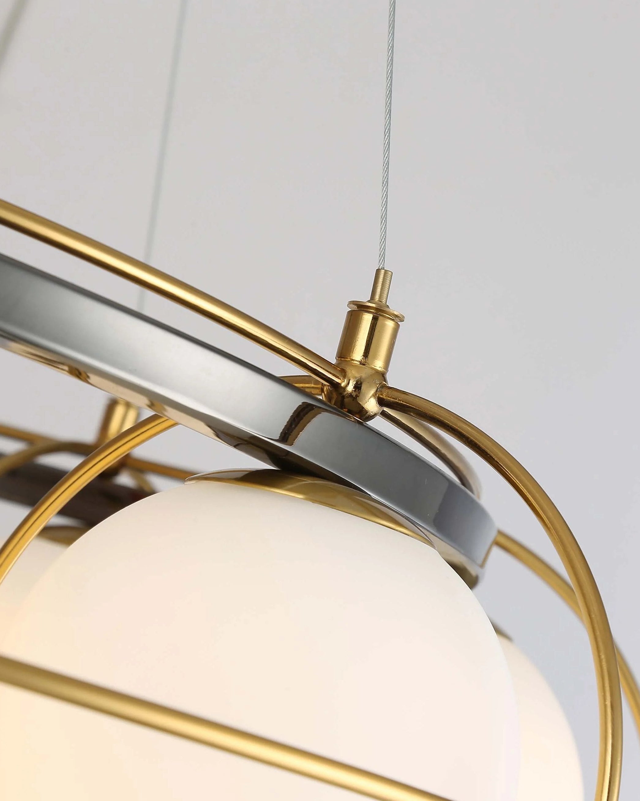 WOW Frosted Glass Ball Round Chandelier-wow2791