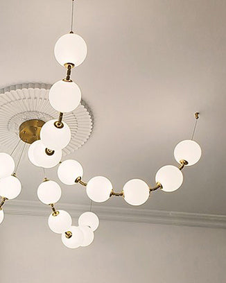 WOW Spider Pearl Globe Chandelier-wow2650