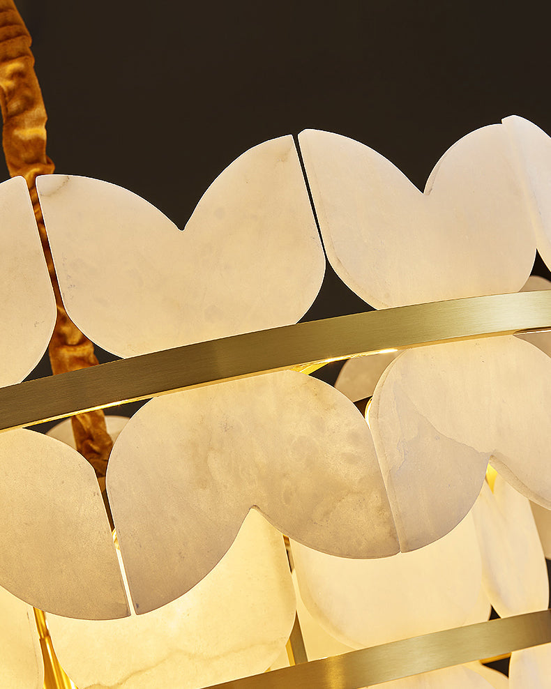 WOW Butterfly Tiered Alabaster Chandelier-wow2851