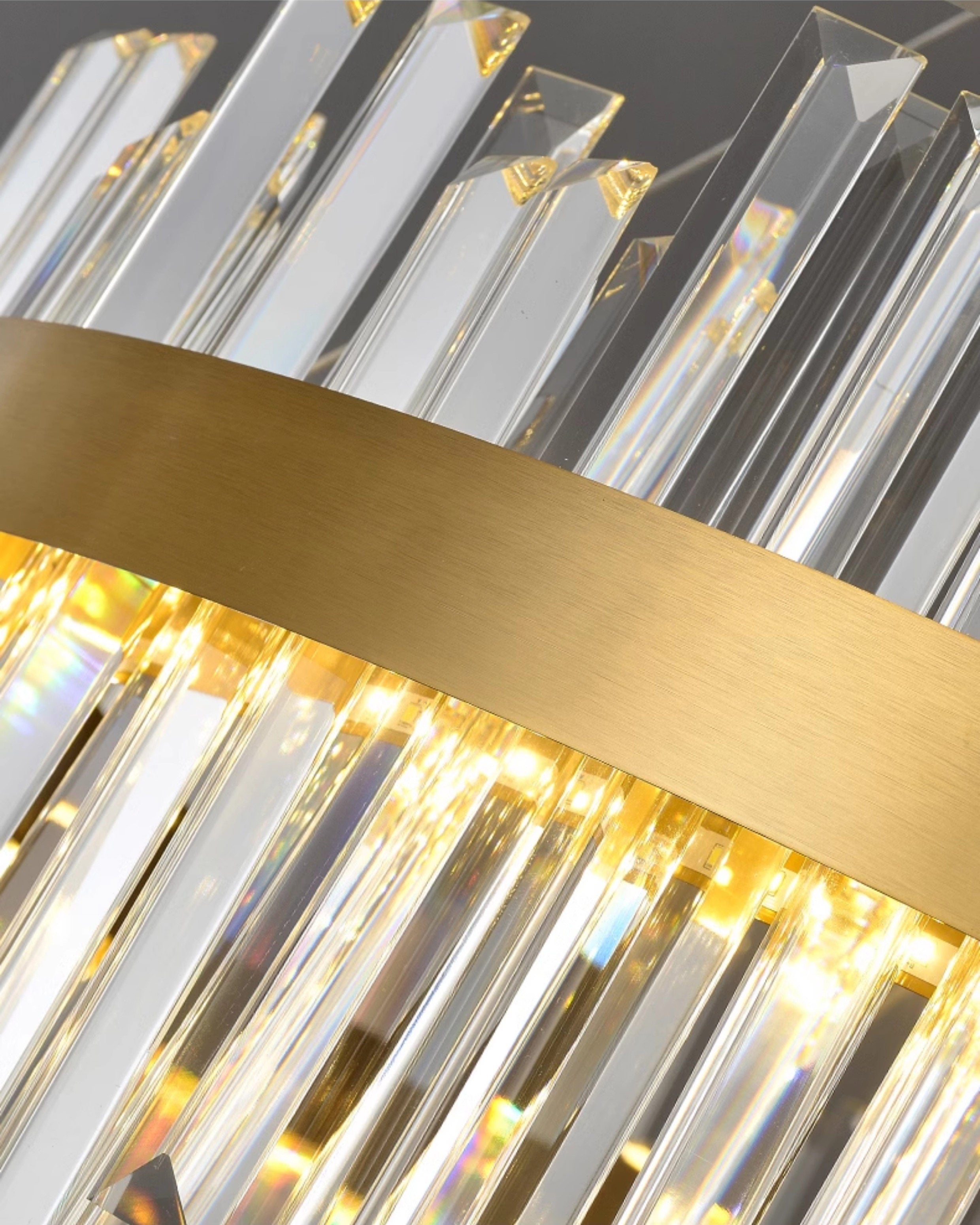 WOW Luxury LED Gold Plated Crystal Chandelier-wow2531