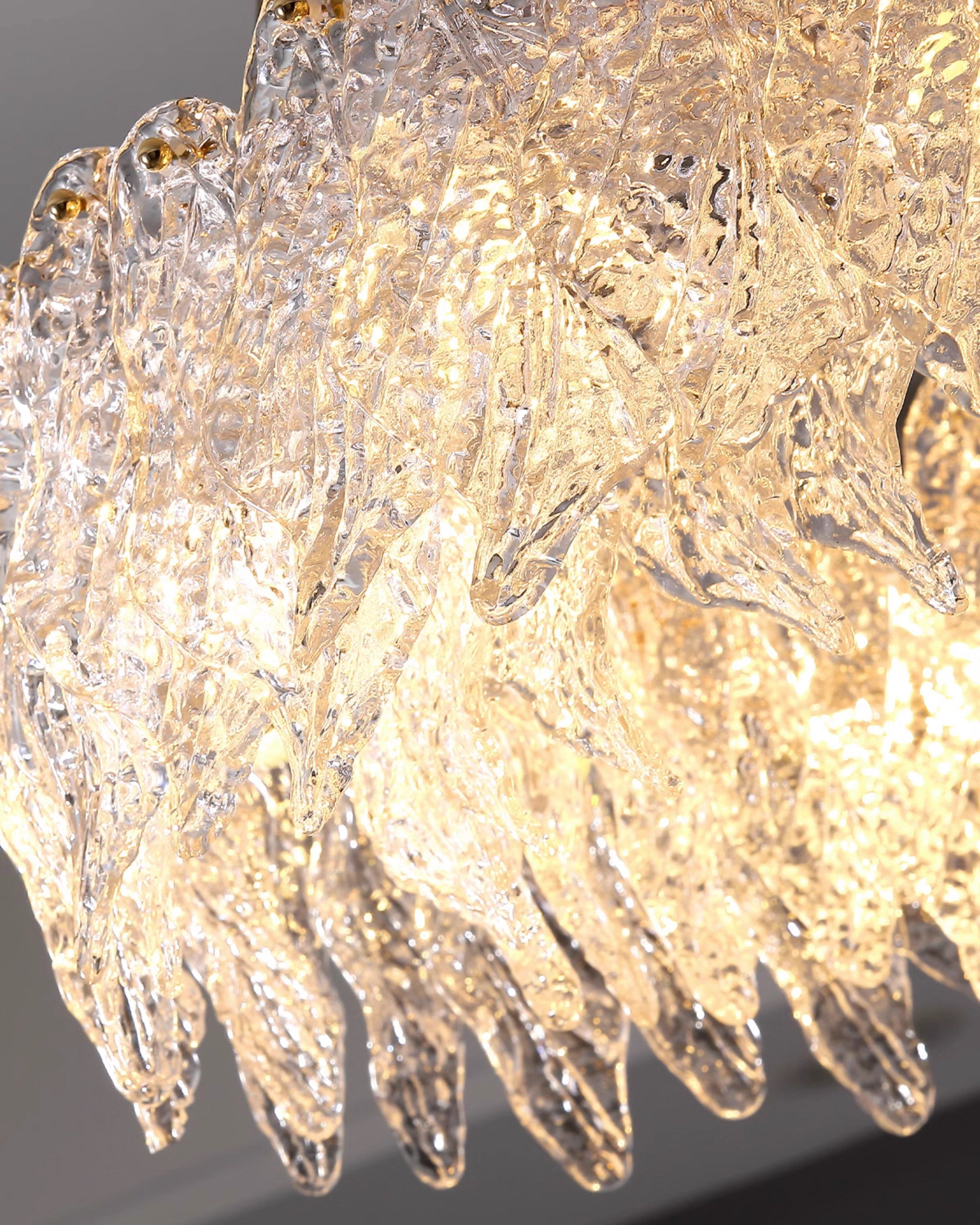 WOW Leaf Glass Chandelier-wow2374