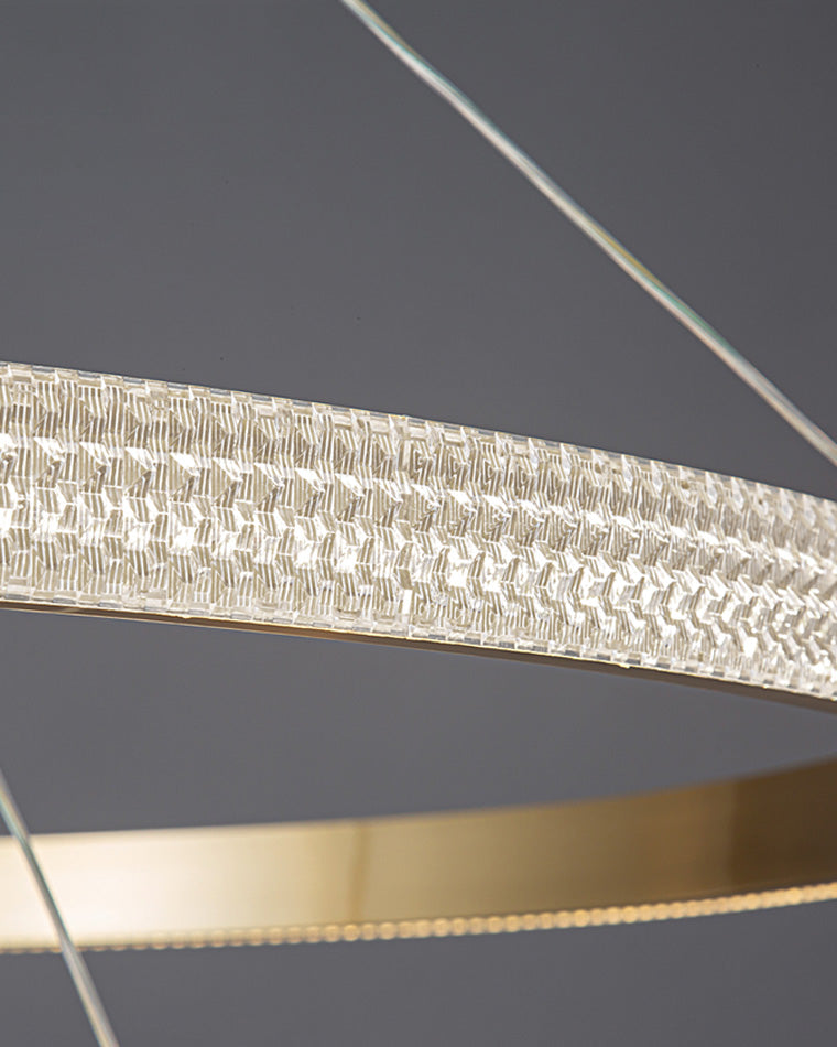 WOW Circular Led Brass Chandelier-wow2357