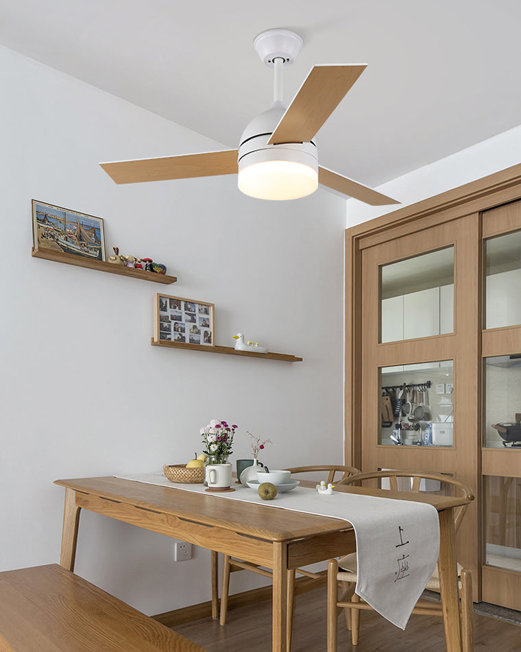 WOW 3 Wood Blade Ceiling Fan Lamp-wow5001