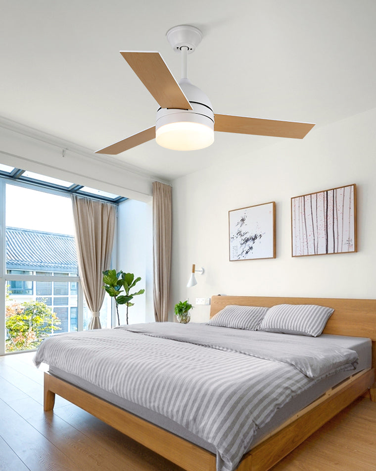 WOW 3 Wood Blade Ceiling Fan Lamp-wow5001