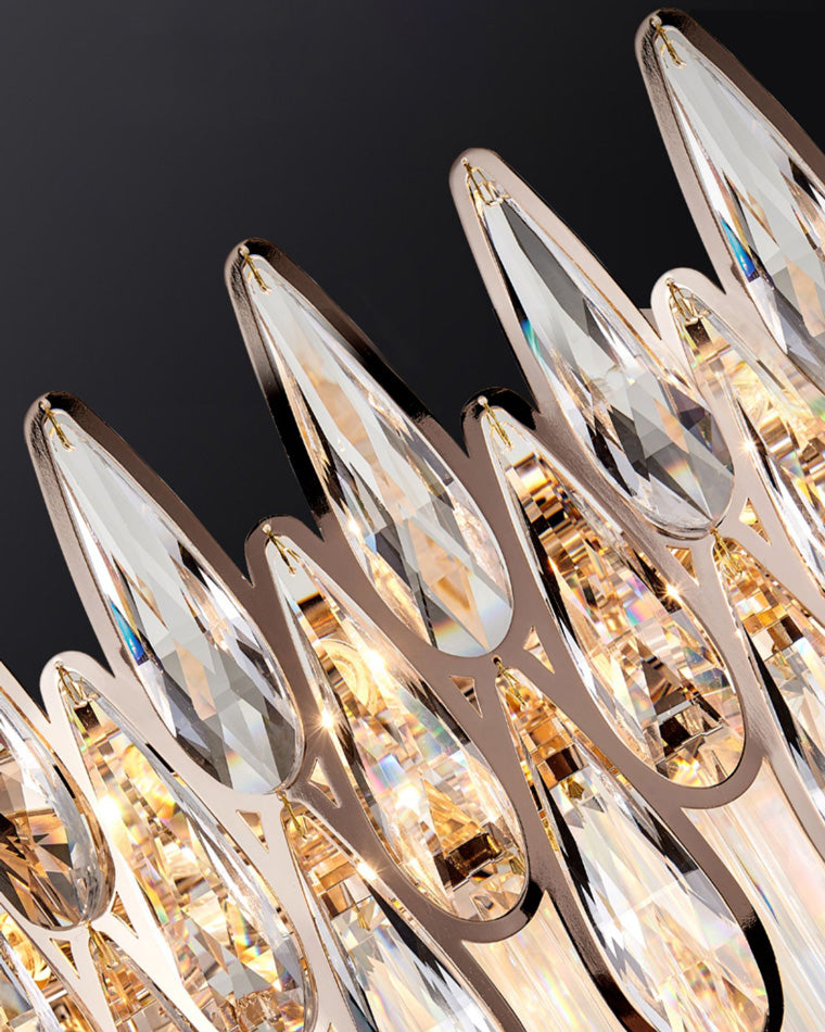 WOW Rose Gold Round Crystal Chandelier-wow2545