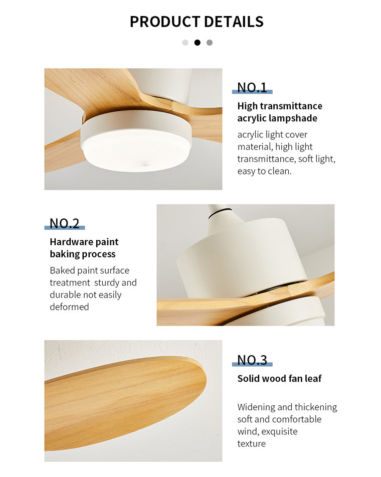 WOW Mid Century Modern Ceiling Fan Lamp-wow5043