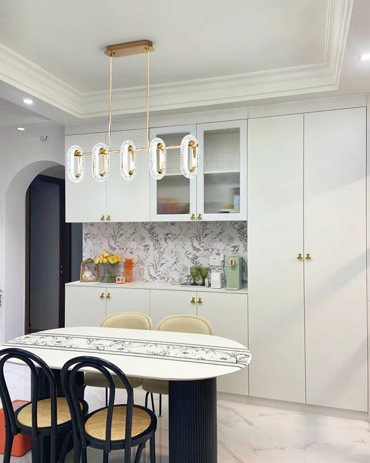 WOW Rose Gold Long Oval Chandelier-wow2402