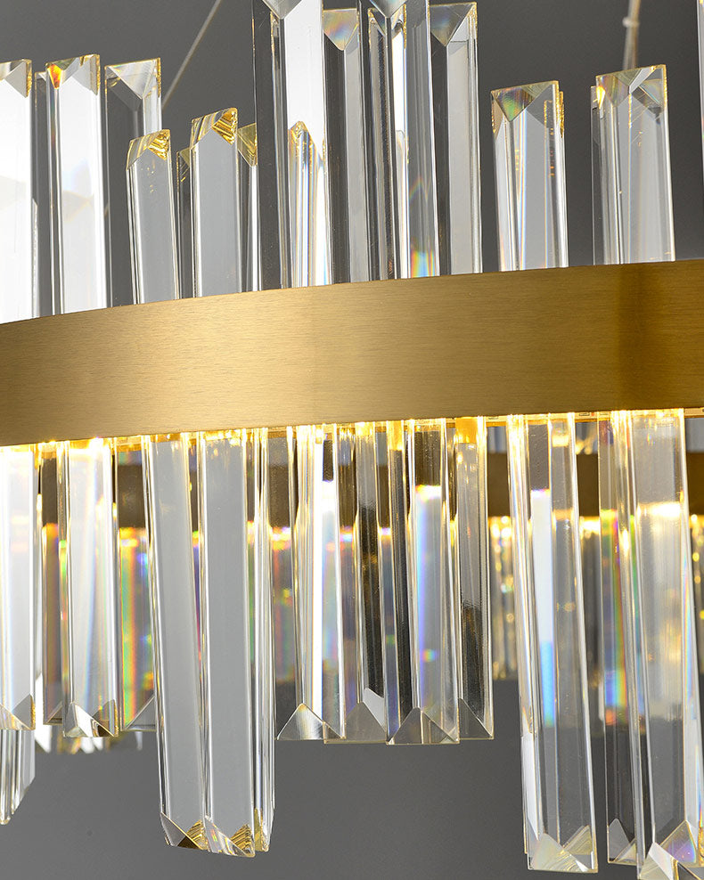 WOW Luxury LED Gold Plated Crystal Chandelier-wow2531