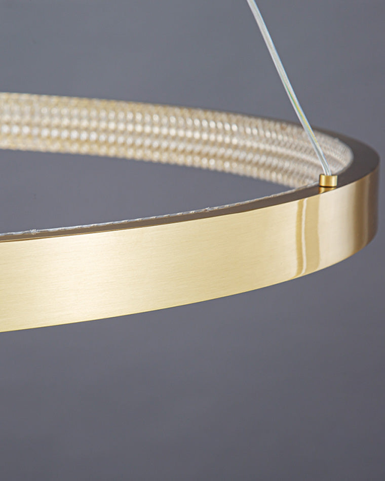 WOW Circular Led Brass Chandelier-wow2357