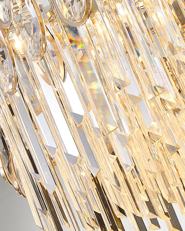 WOW Rose Gold Linear Crystal Chandelier-wow2546