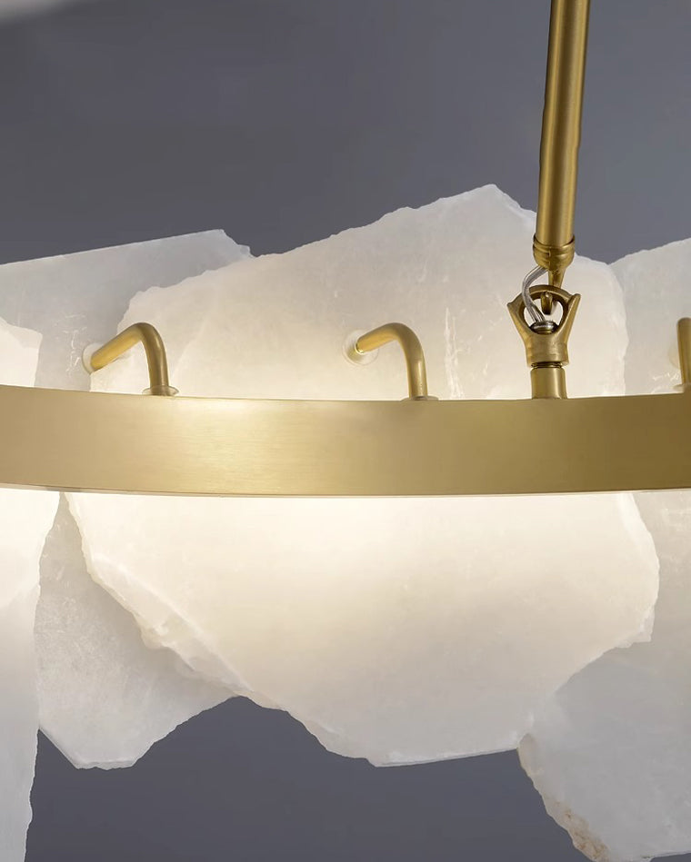 WOW Alabaster Round Chandelier-wow2392a