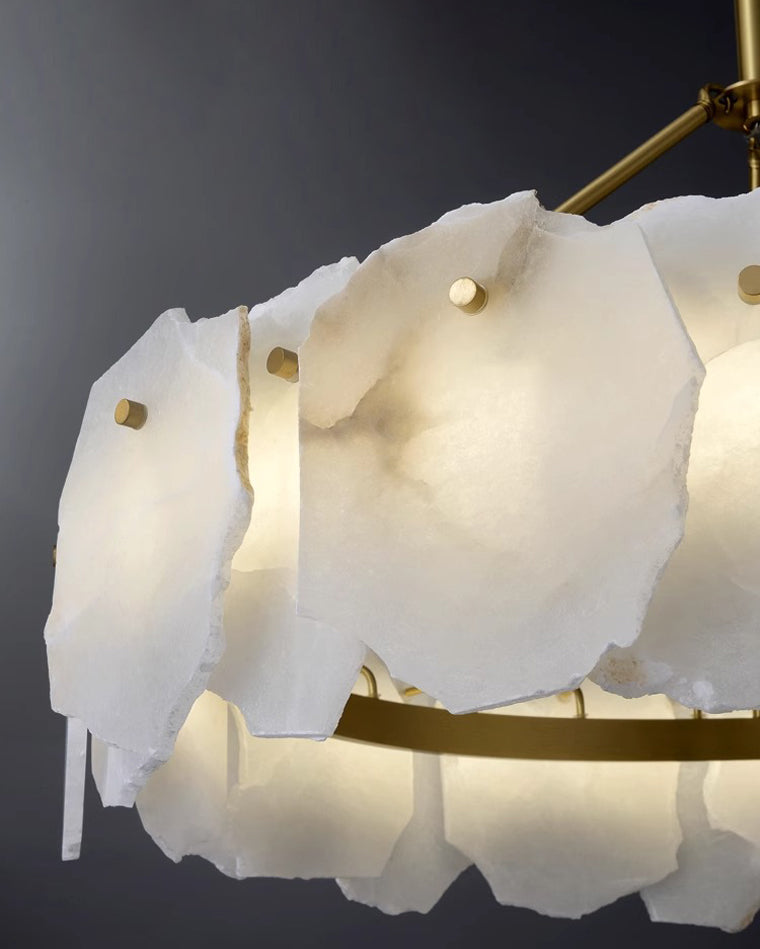 WOW Alabaster Round Chandelier-wow2392a