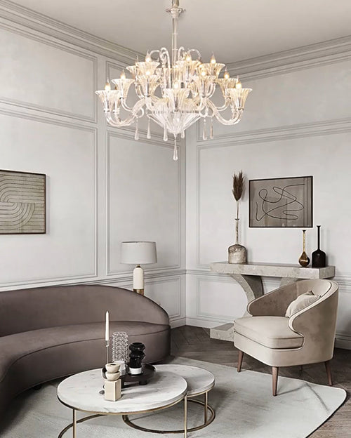 WOW Tiered Candelabra Glass Chandelier-wow2400